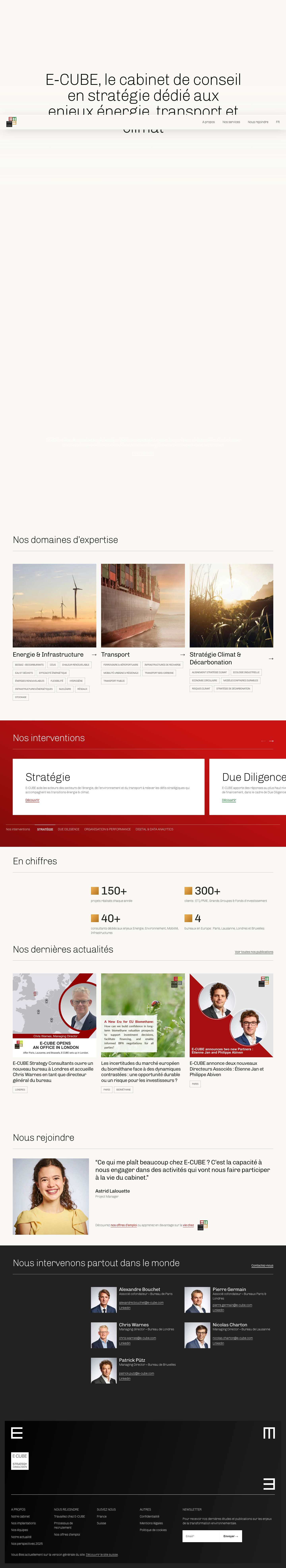 E-CUBE Strategy Consultants - Full Screenshot