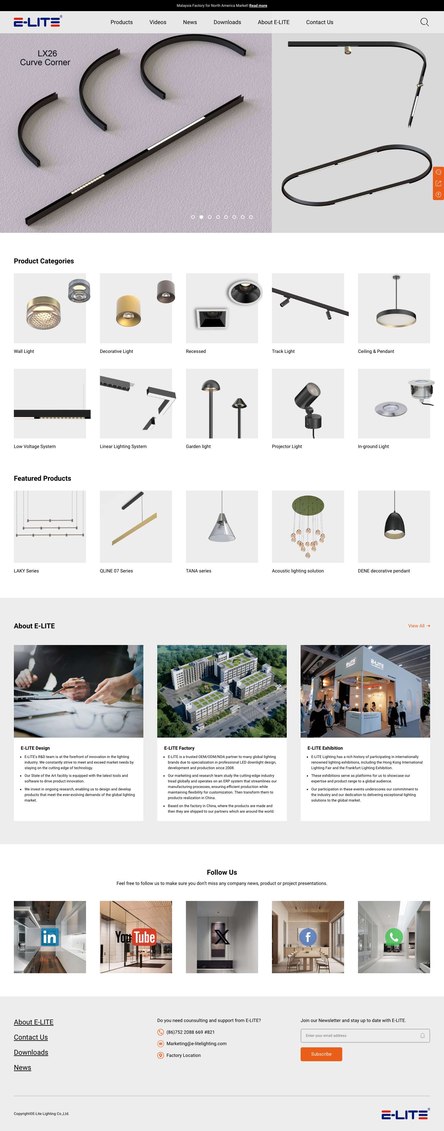 Home - E-LITE - Full Screenshot