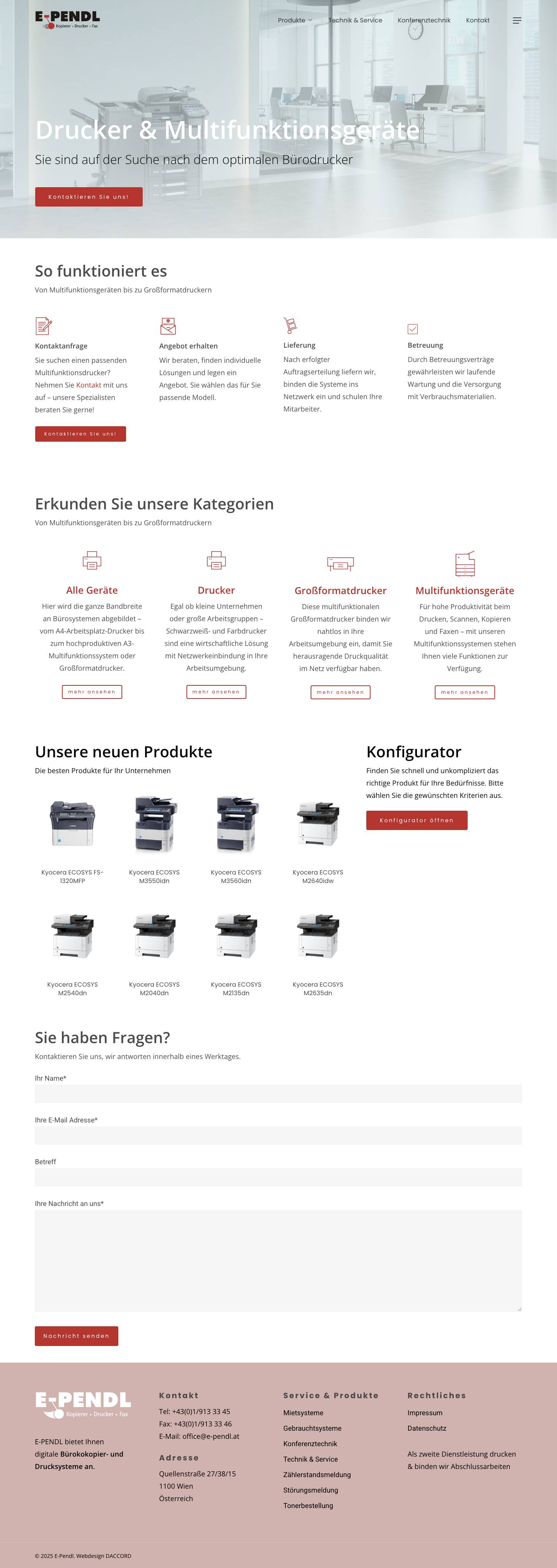 Home - E-Pendl - Full Screenshot