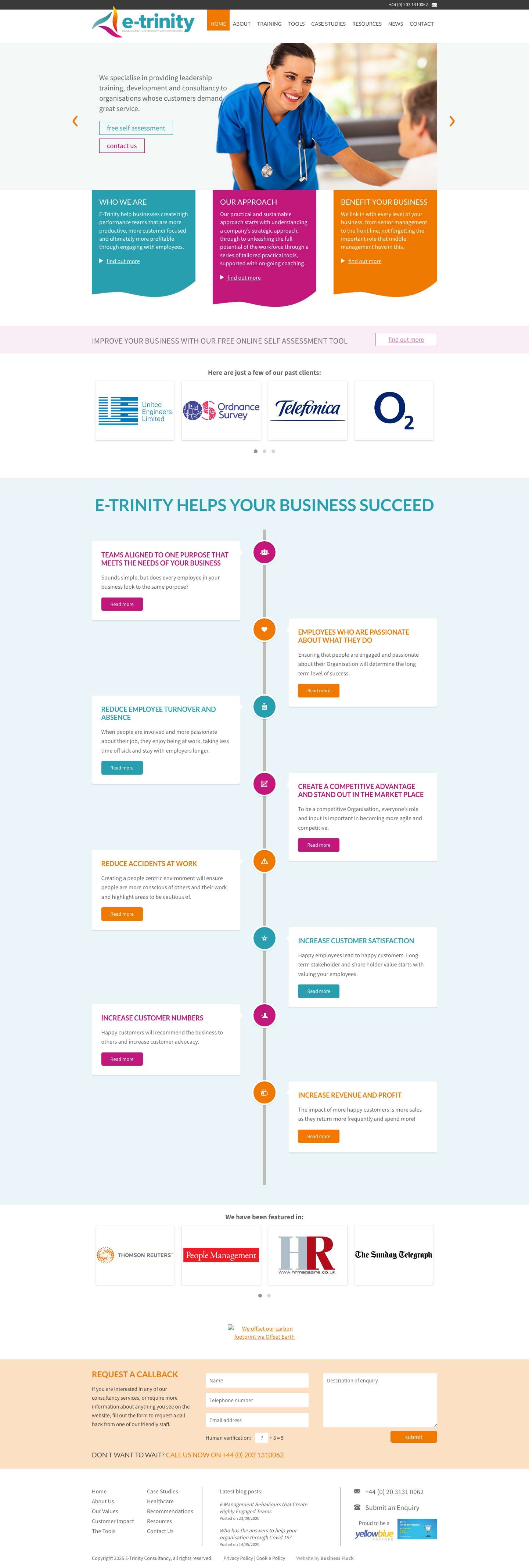 Homepage - E-Trinity Consulting | E-Trinity Consultancy - Full Screenshot