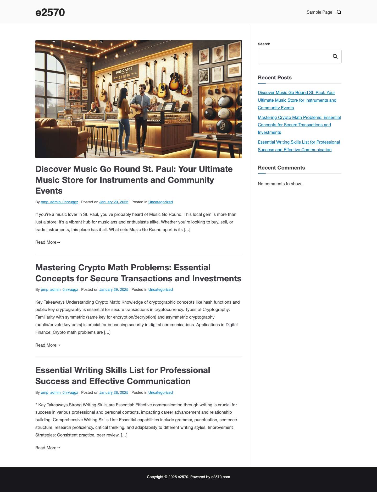 e2570 - Full Screenshot