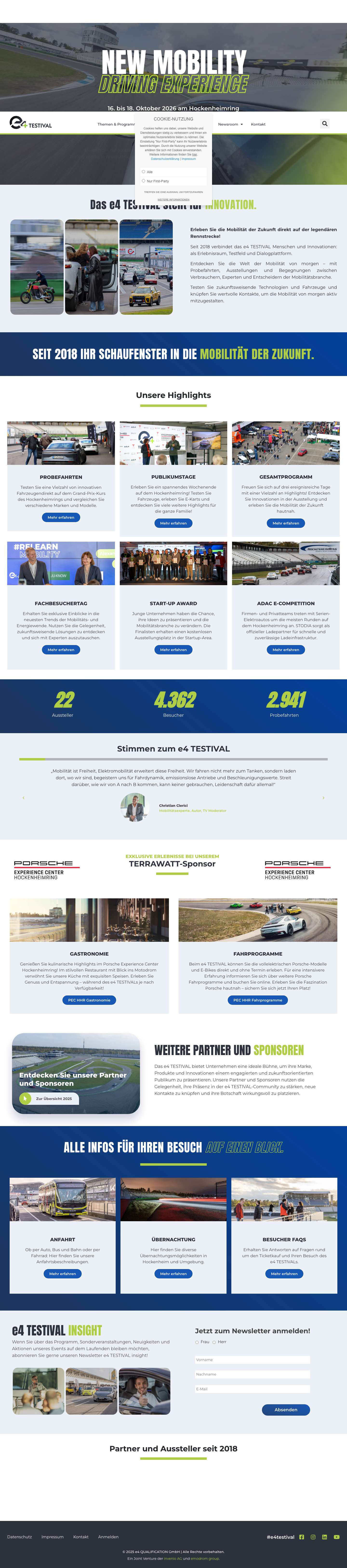 e4 TESTIVAL 2025 | New Mobility Driving Experience - Full Screenshot