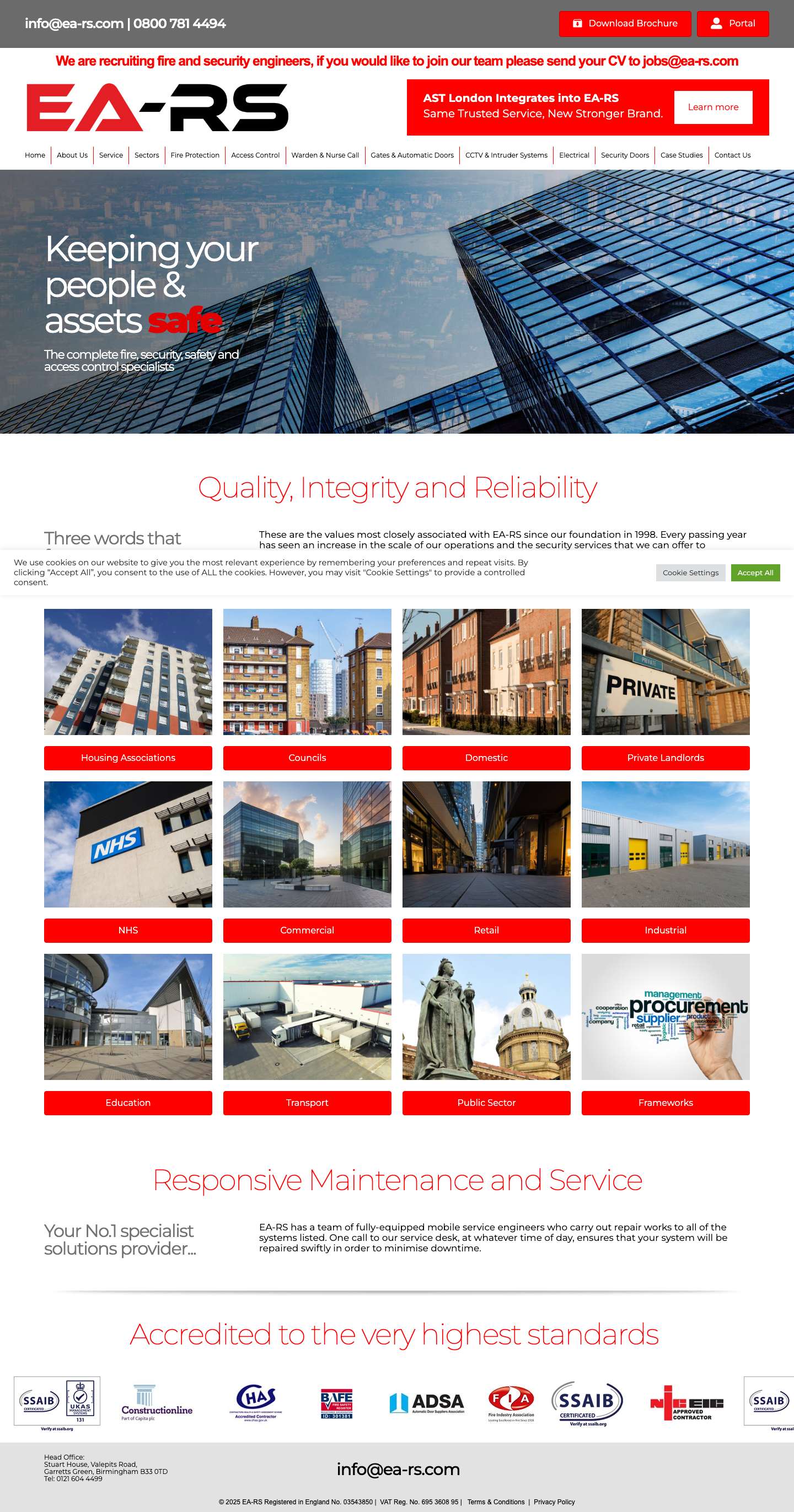 EA-RS – Fire & Security Ltd - Full Screenshot