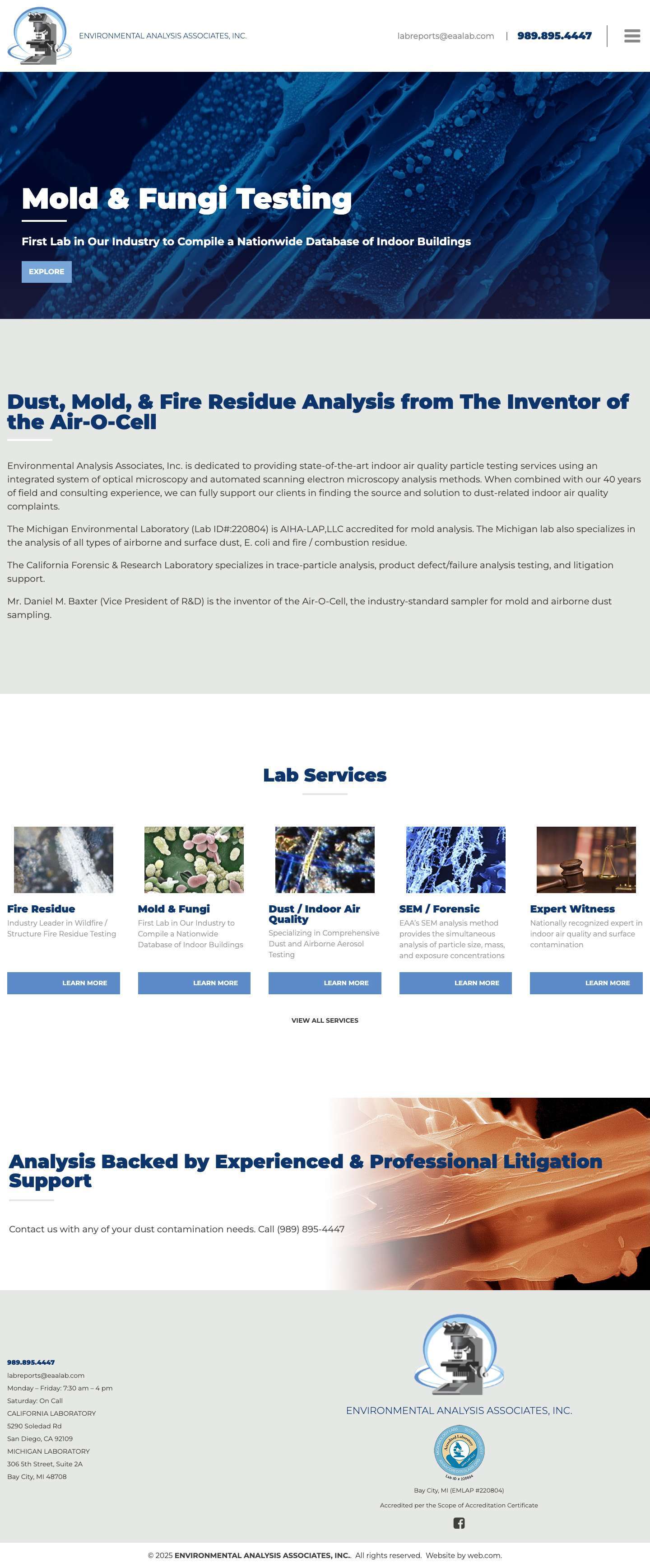 ENVIRONMENTAL ANALYSIS ASSOCIATES, INC. - Full Screenshot