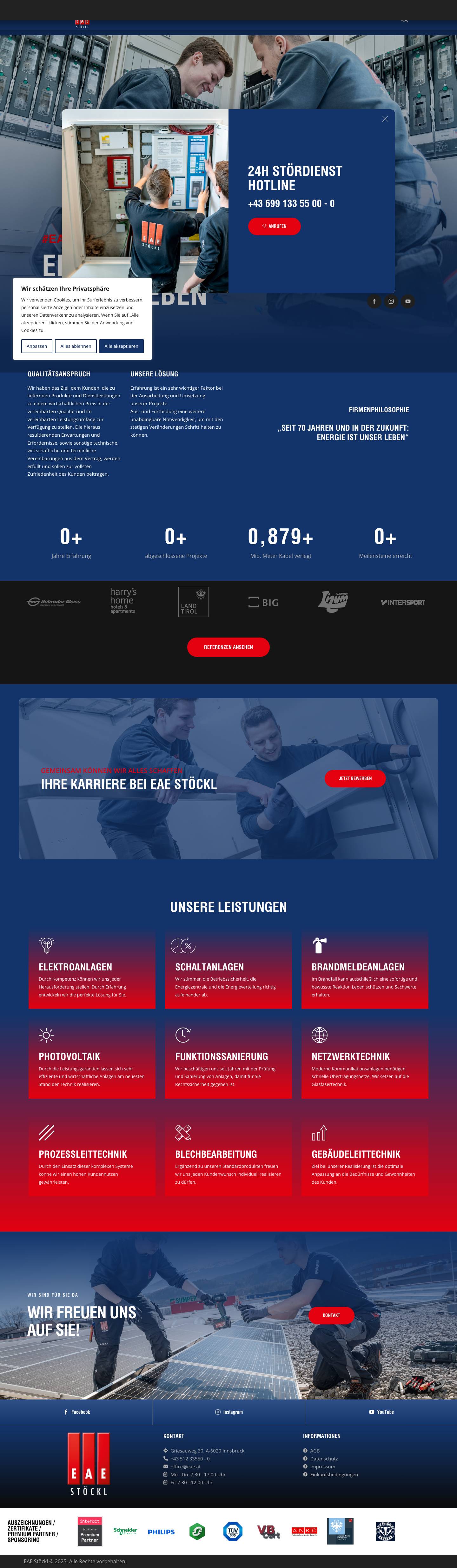 EAE Stöckl – Energie ist unser Leben - Full Screenshot