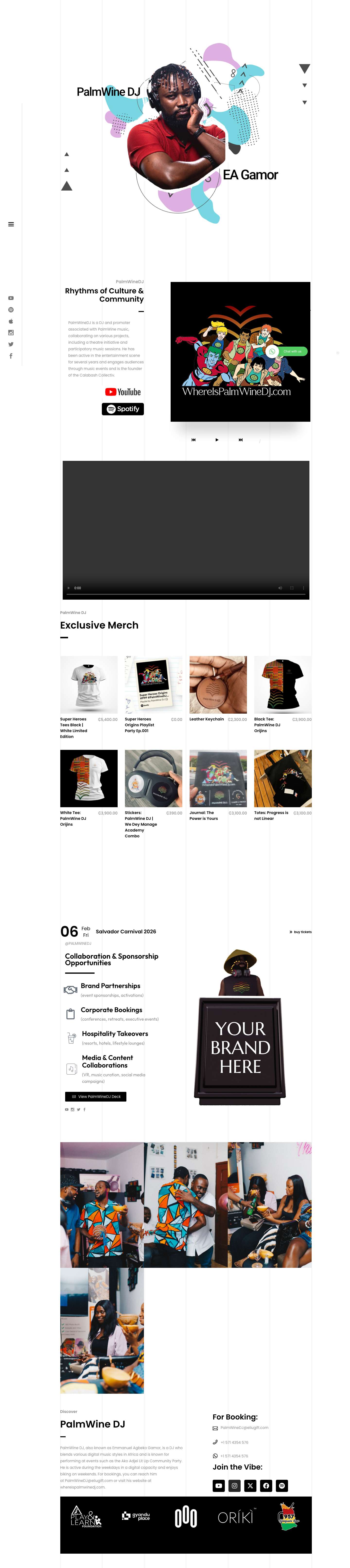 Home - PalmWine DJ | Emmanuel Agbeko Gamor - Full Screenshot