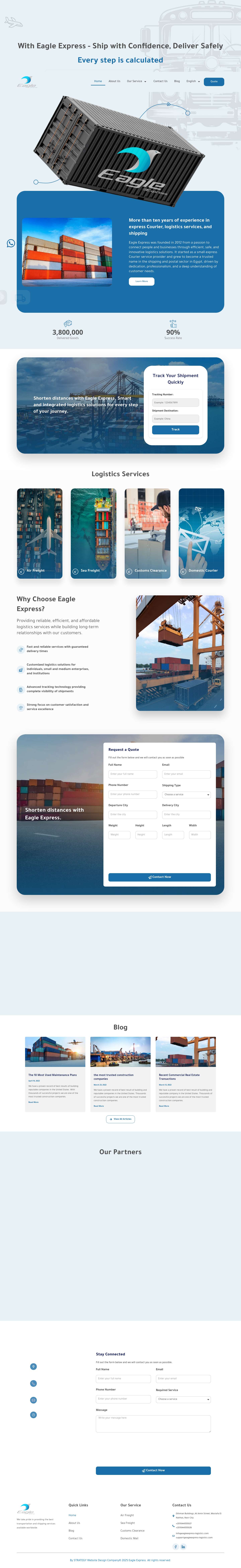 Home - eagleexpress-logistics.com - Full Screenshot