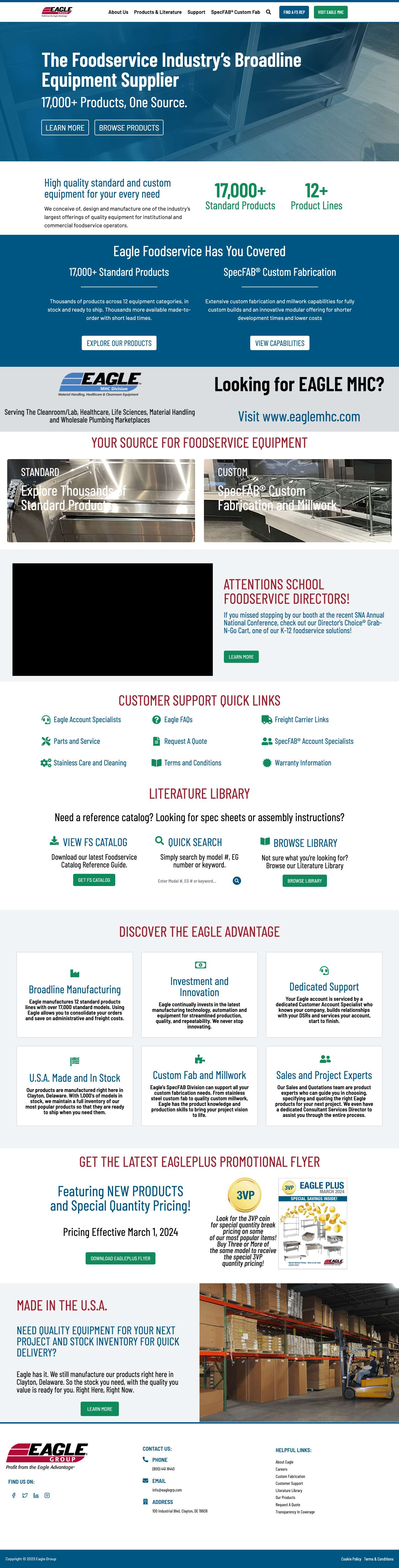 Home Page - Eagle Group News and Info for our Trusted Partners - Full Screenshot