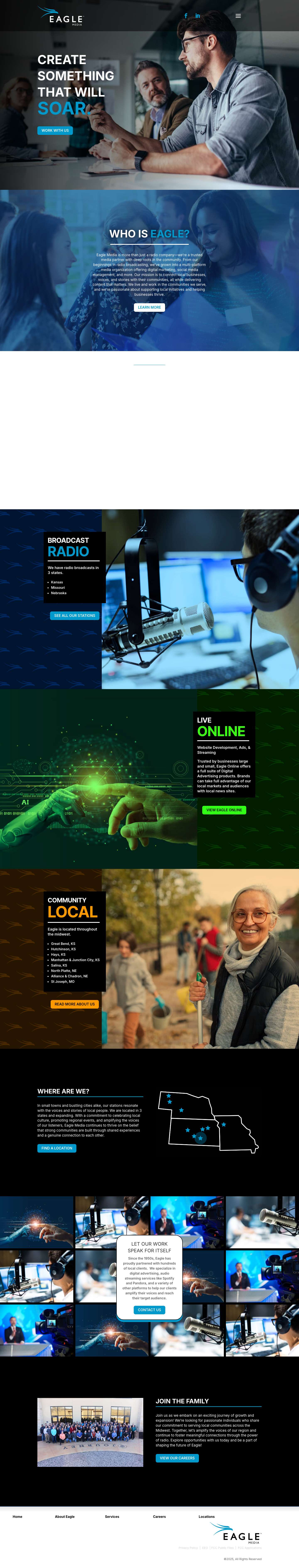 Home - Eagle Media - Full Screenshot