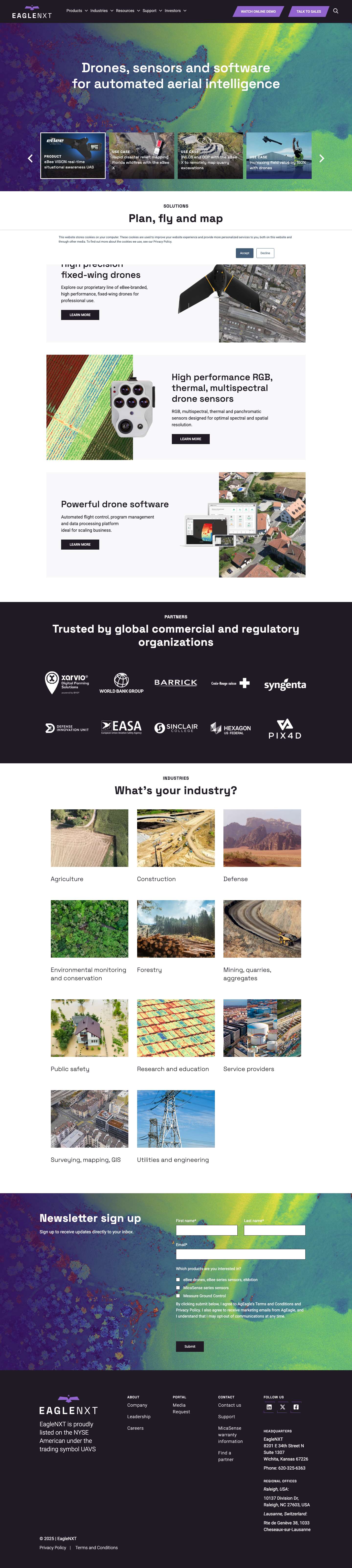 EagleNXT | Drones, Sensors and Software - Full Screenshot
