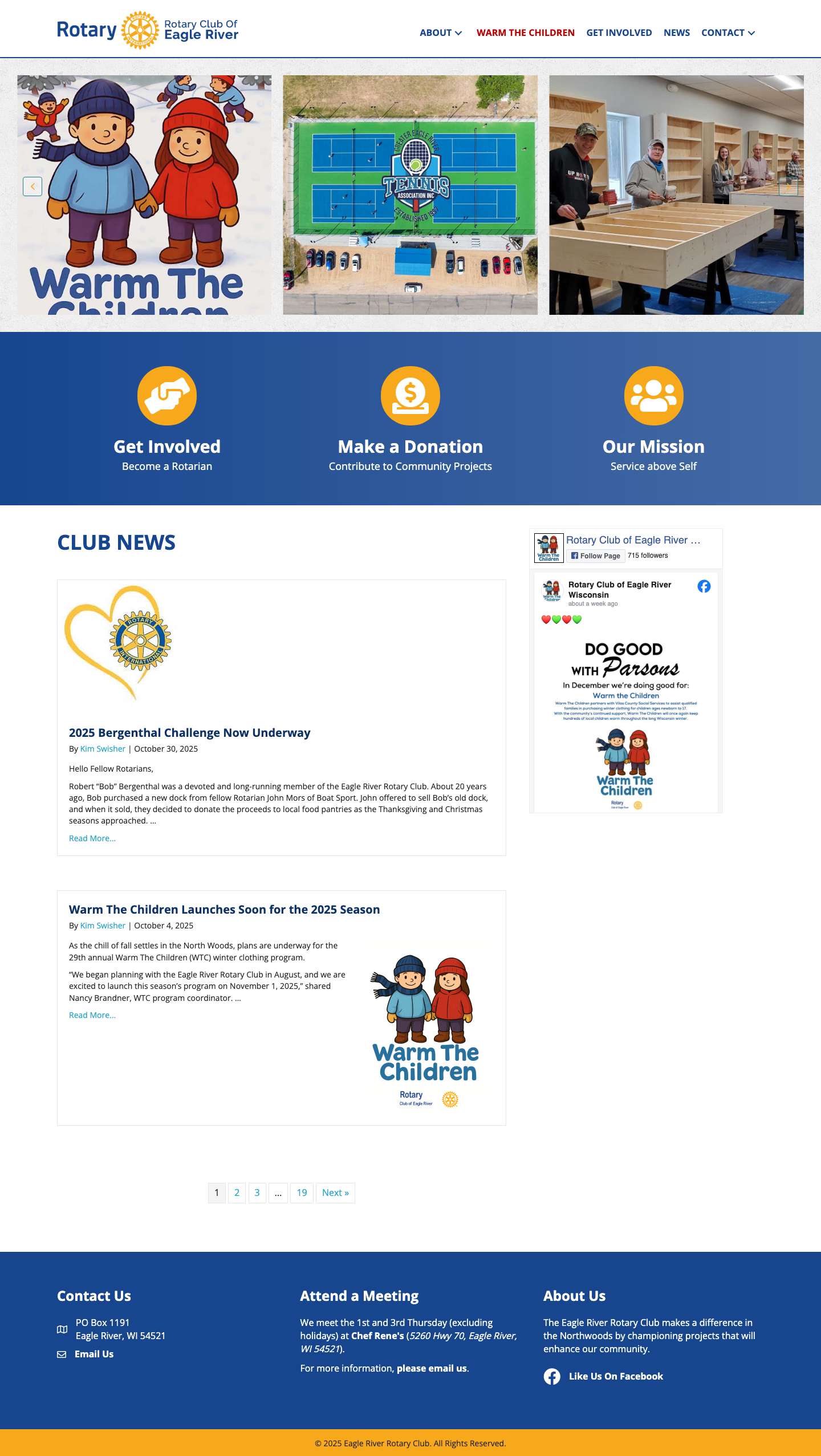 Eagle River Rotary Club - Eagle River Rotary Club - Full Screenshot