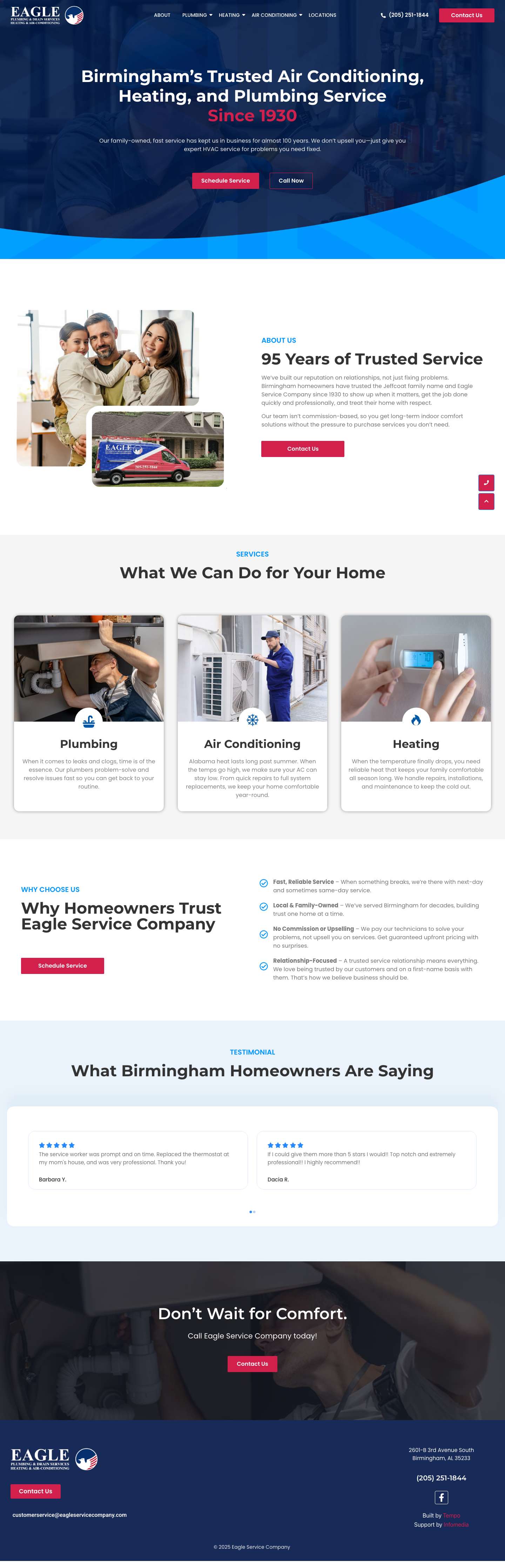 Home - Eagle Service Company1 - Full Screenshot