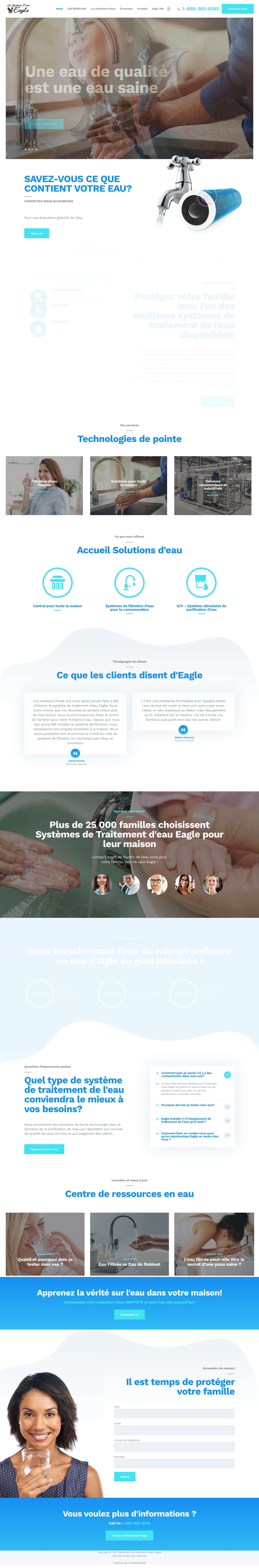 Les Systemes Deau Eagle – Systemes de Traitement deau Eagle - Full Screenshot