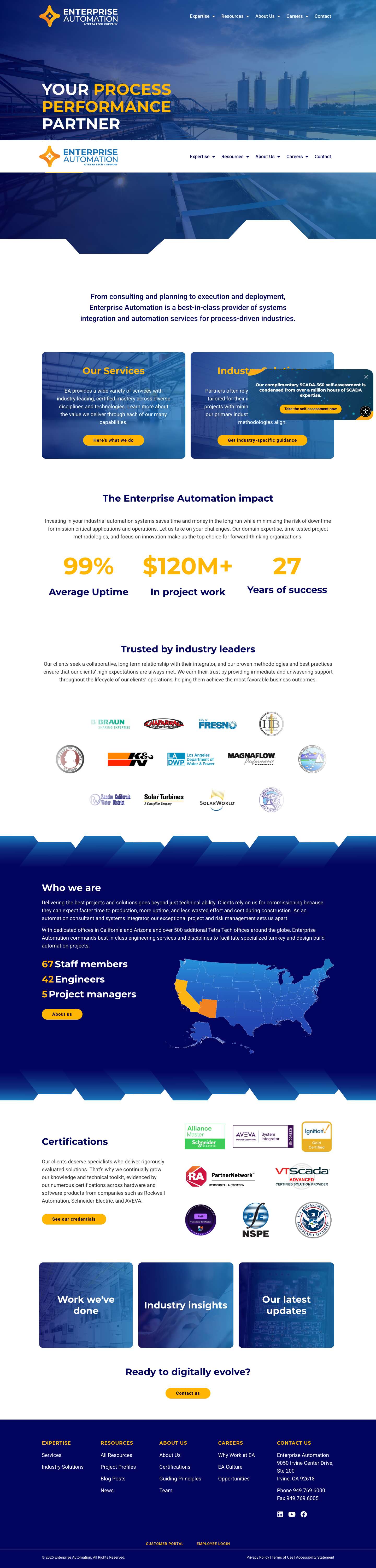 Enterprise Automation | Automation Consulting - Full Screenshot