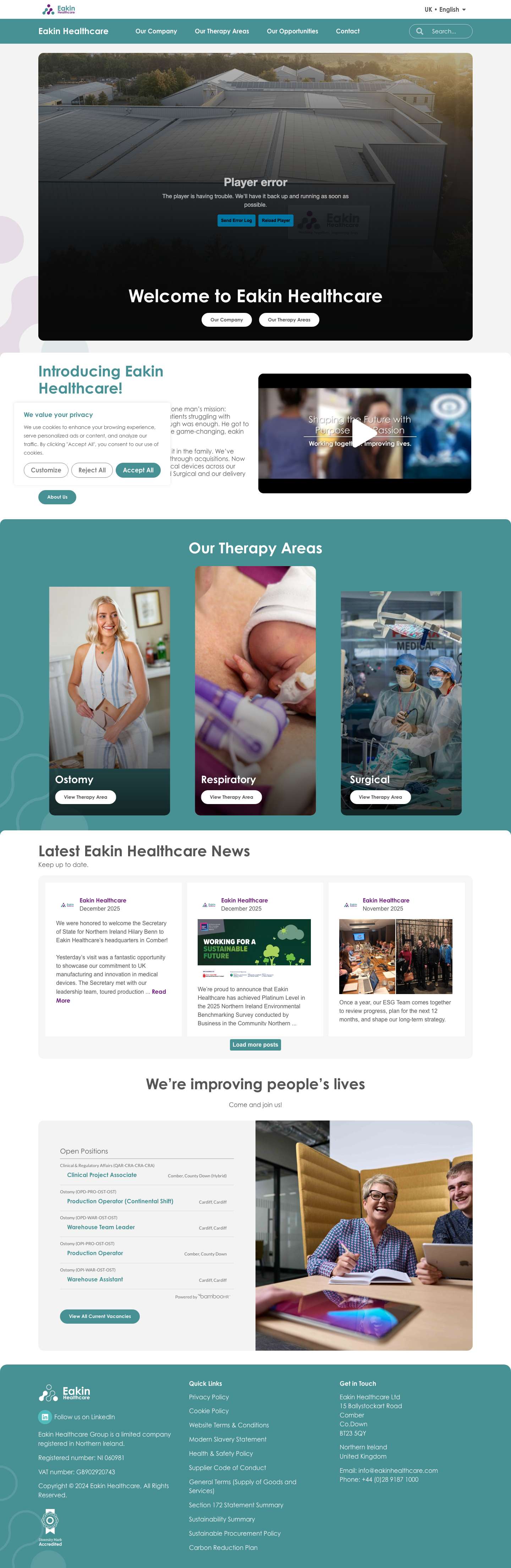 Eakin Healthcare - Full Screenshot