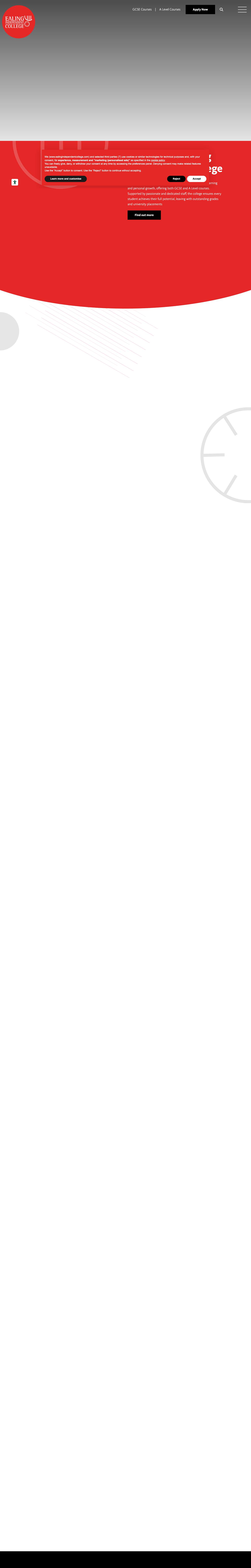 Welcome to Ealing Independent College |Private School EalingComments Box SVG icons - Full Screenshot