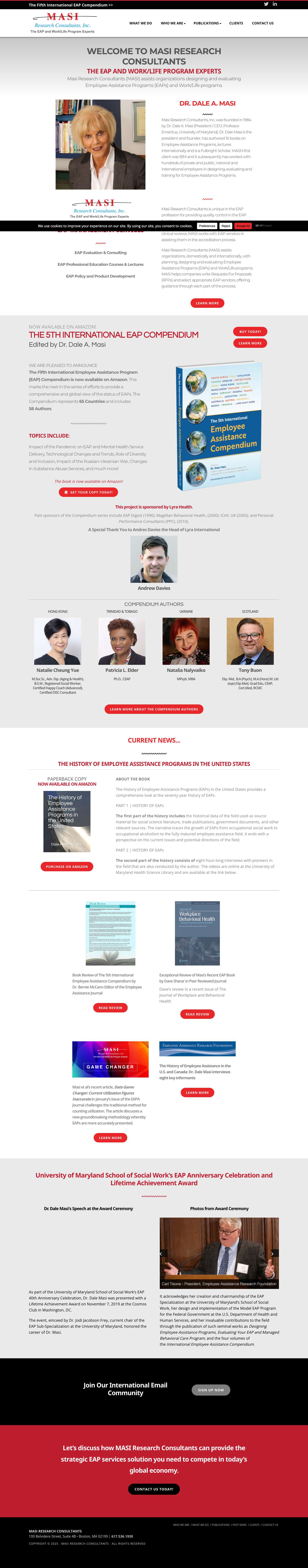 MASI Research Consultants - Full Screenshot