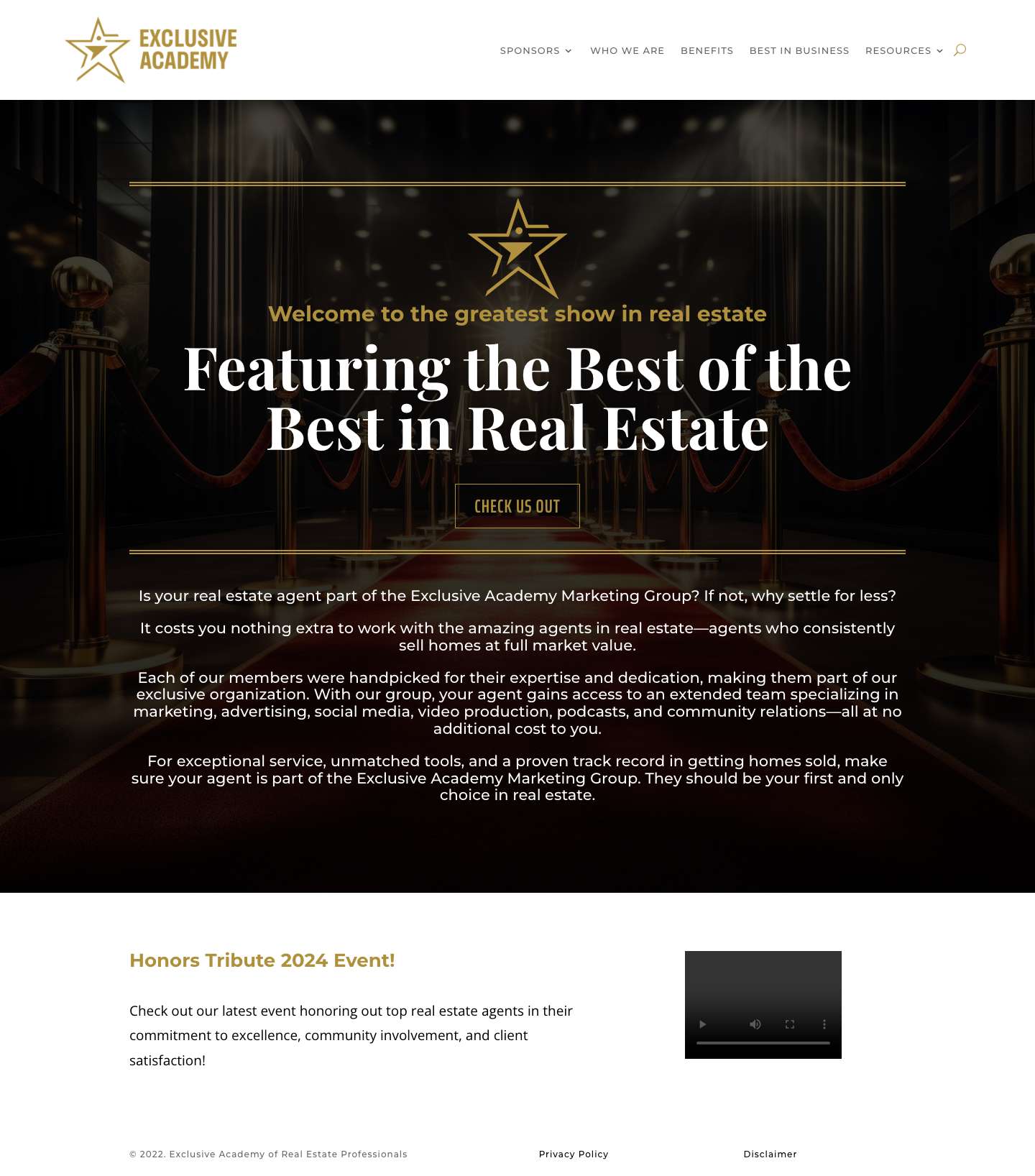 Exclusive Academy of Real Estate Professionals | - Full Screenshot