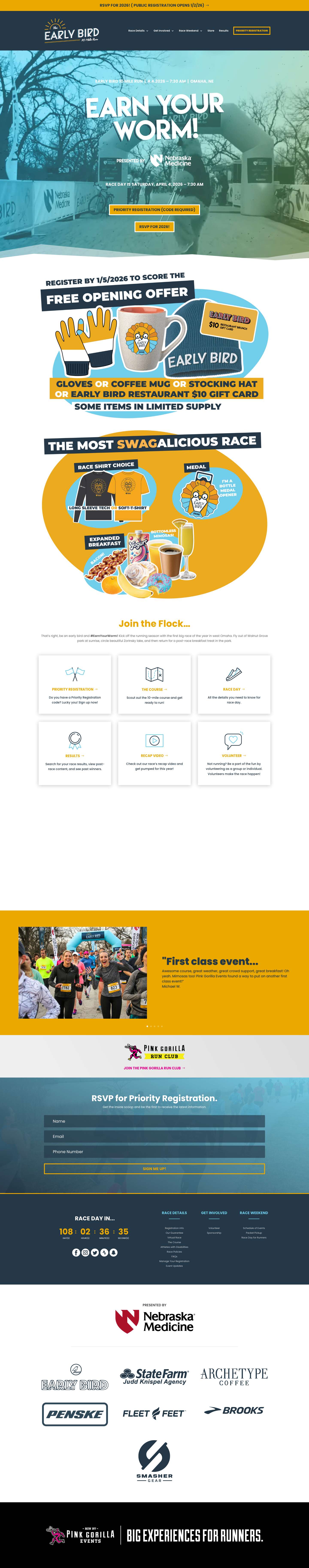 Home - Early Bird Run - Full Screenshot