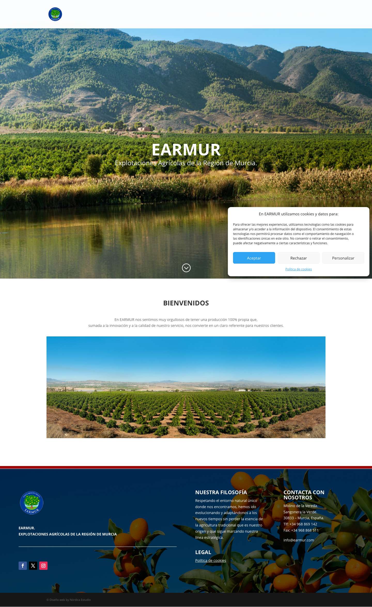 EARMUR | Explotaciones Agrícolas de la Región de Murcia - Full Screenshot