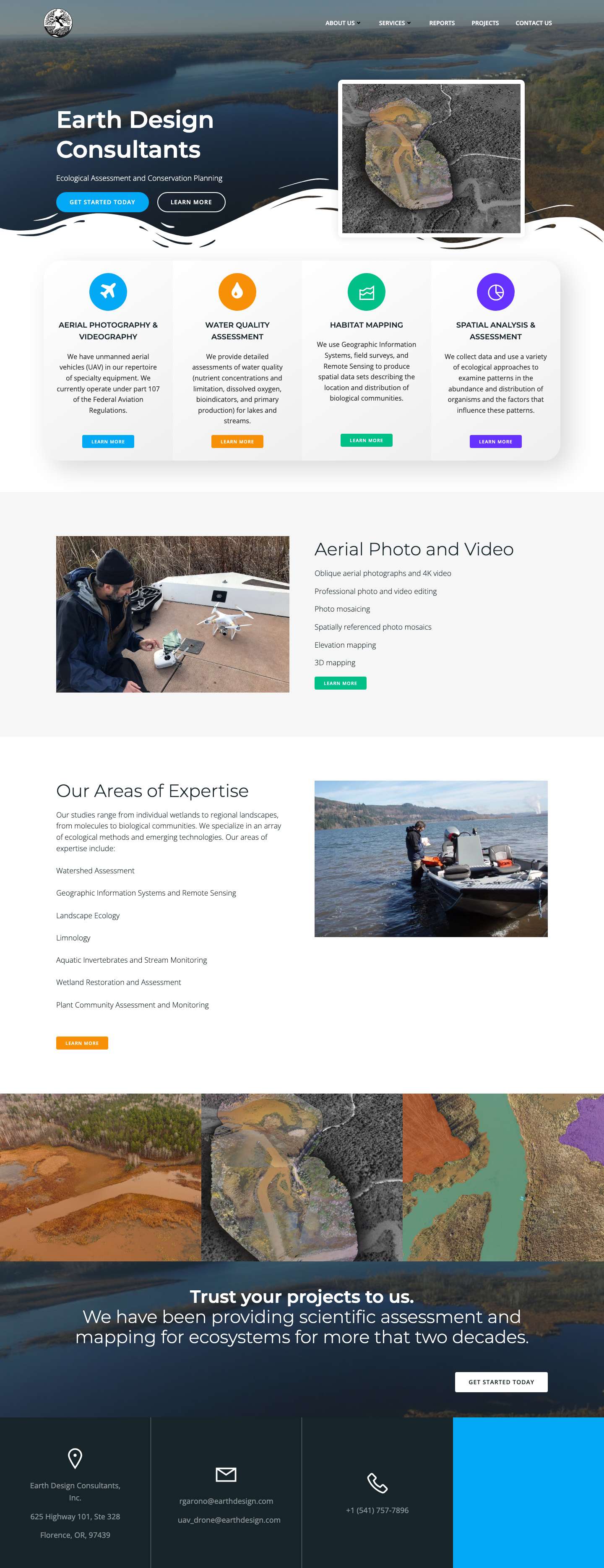Earth Design Consultants – Ecological Assessment and Conservation Planning - Full Screenshot