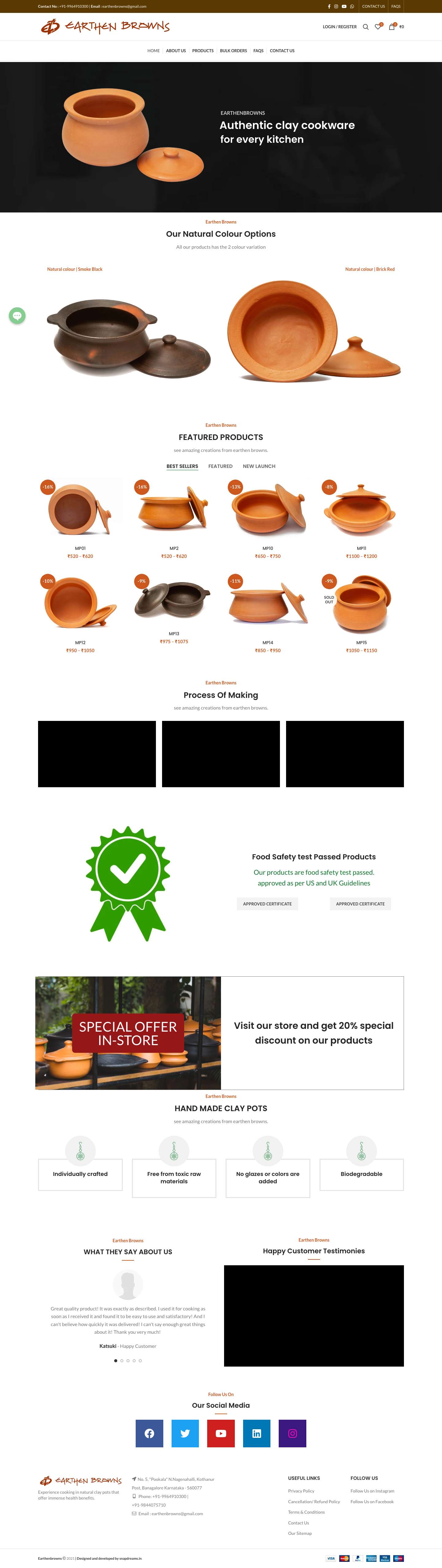 Earthenbrowns – – Online Shop - Full Screenshot