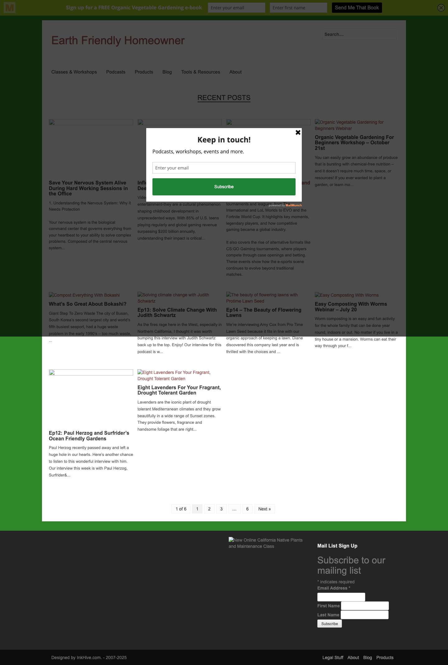 Earth Friendly Homeowner | - Full Screenshot