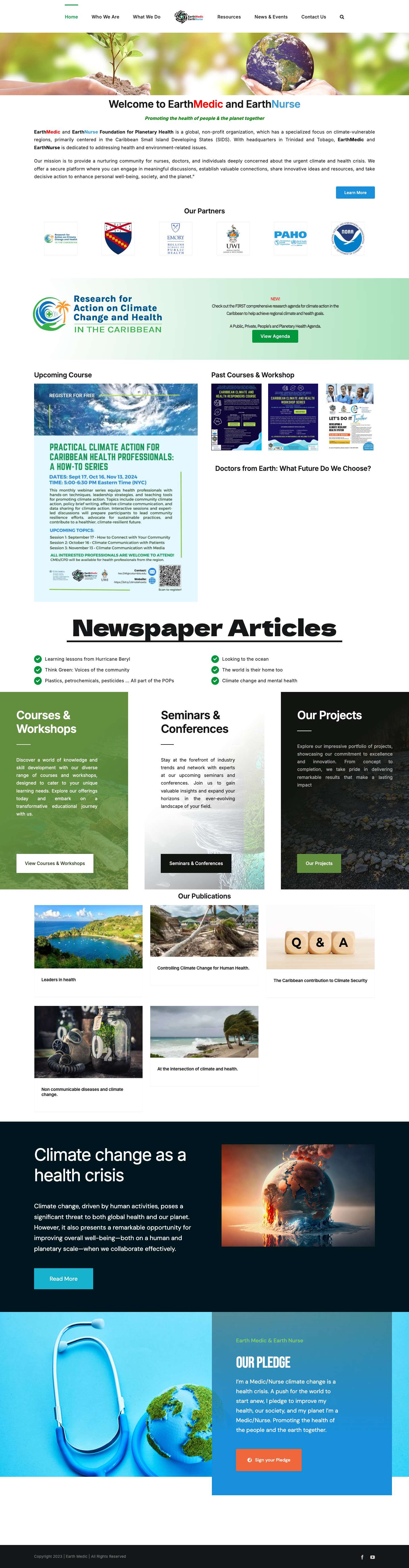 EarthMedic • Home - Full Screenshot