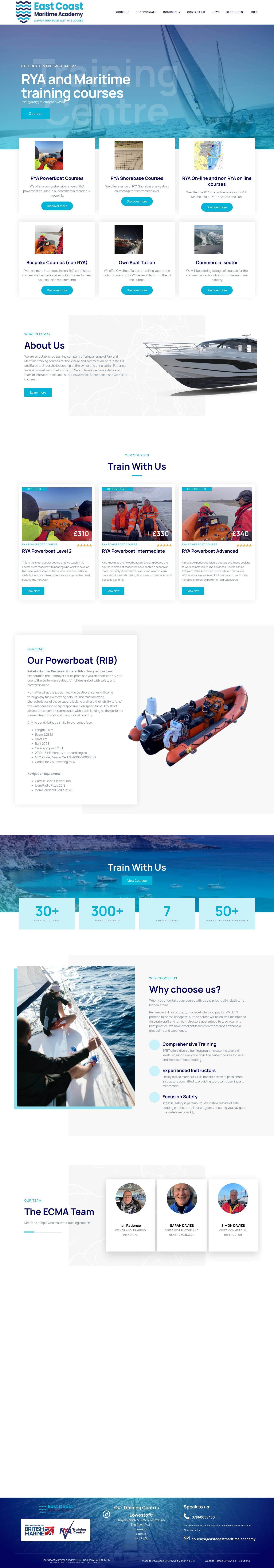 Home - East Coast Maritime Academy - Full Screenshot