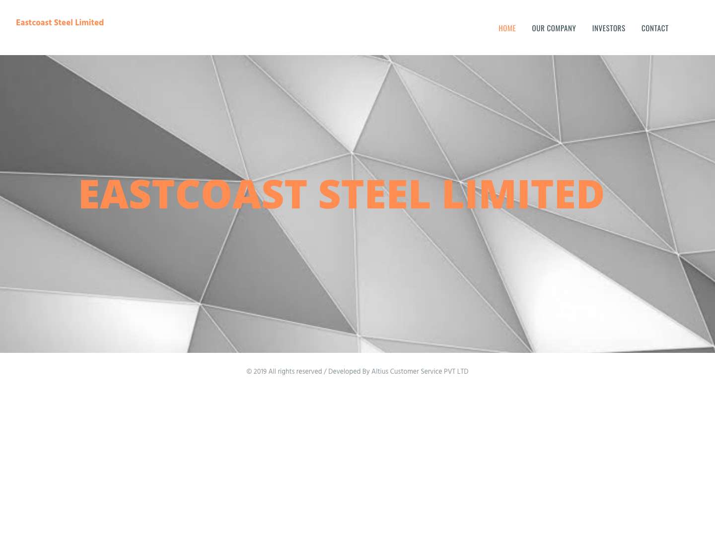 Eastcoast Steel Limited - Full Screenshot