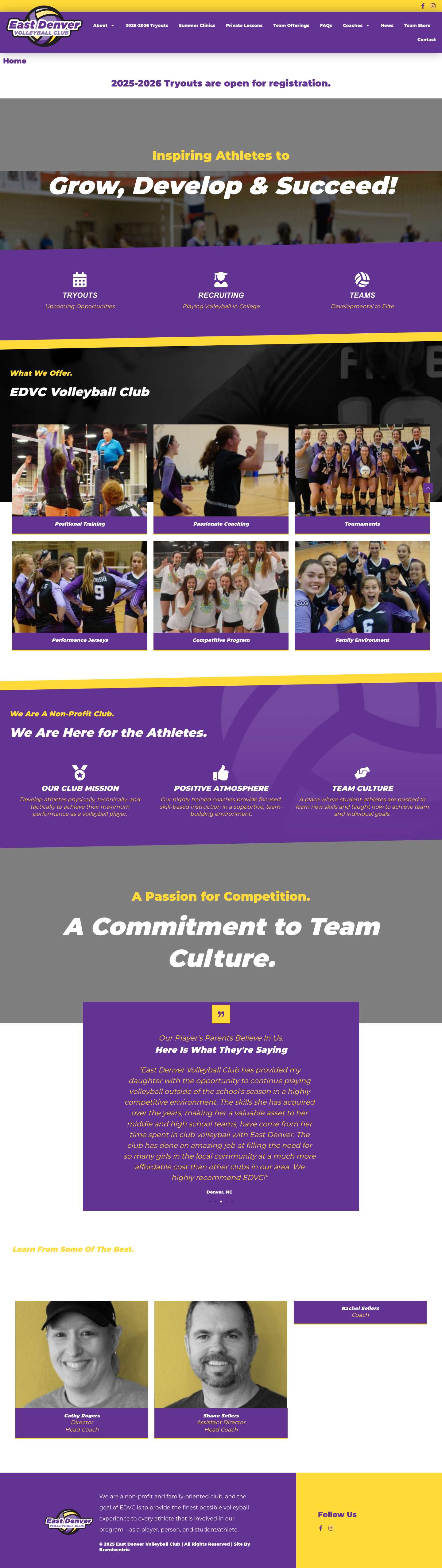 East Denver Volleyball Club - Full Screenshot