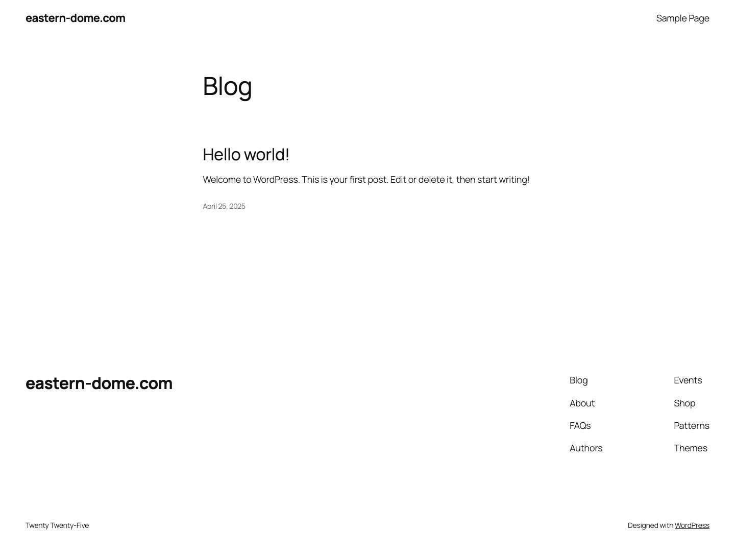 eastern-dome.com - Full Screenshot