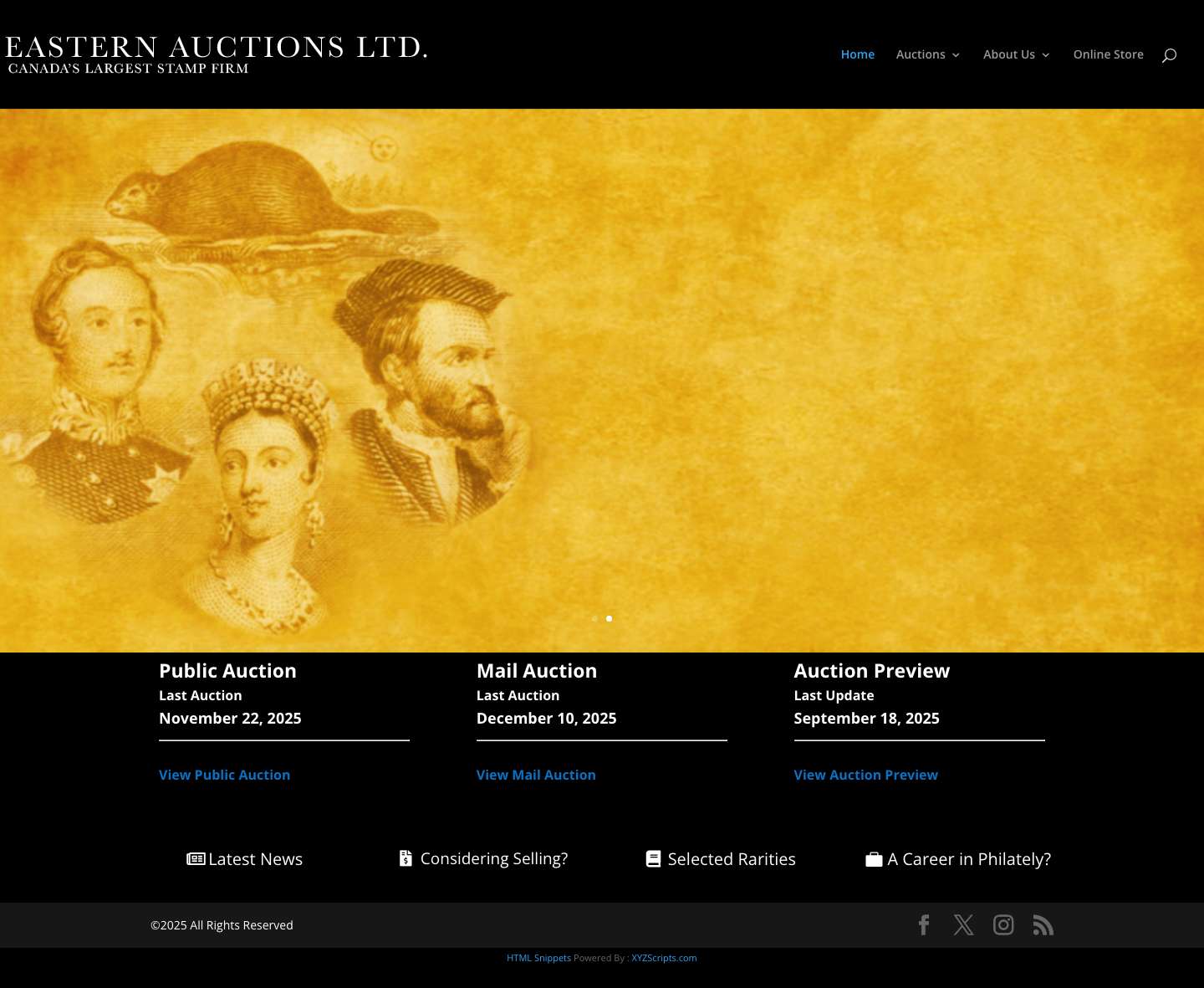 Home - Eastern Auctions Ltd. - Full Screenshot