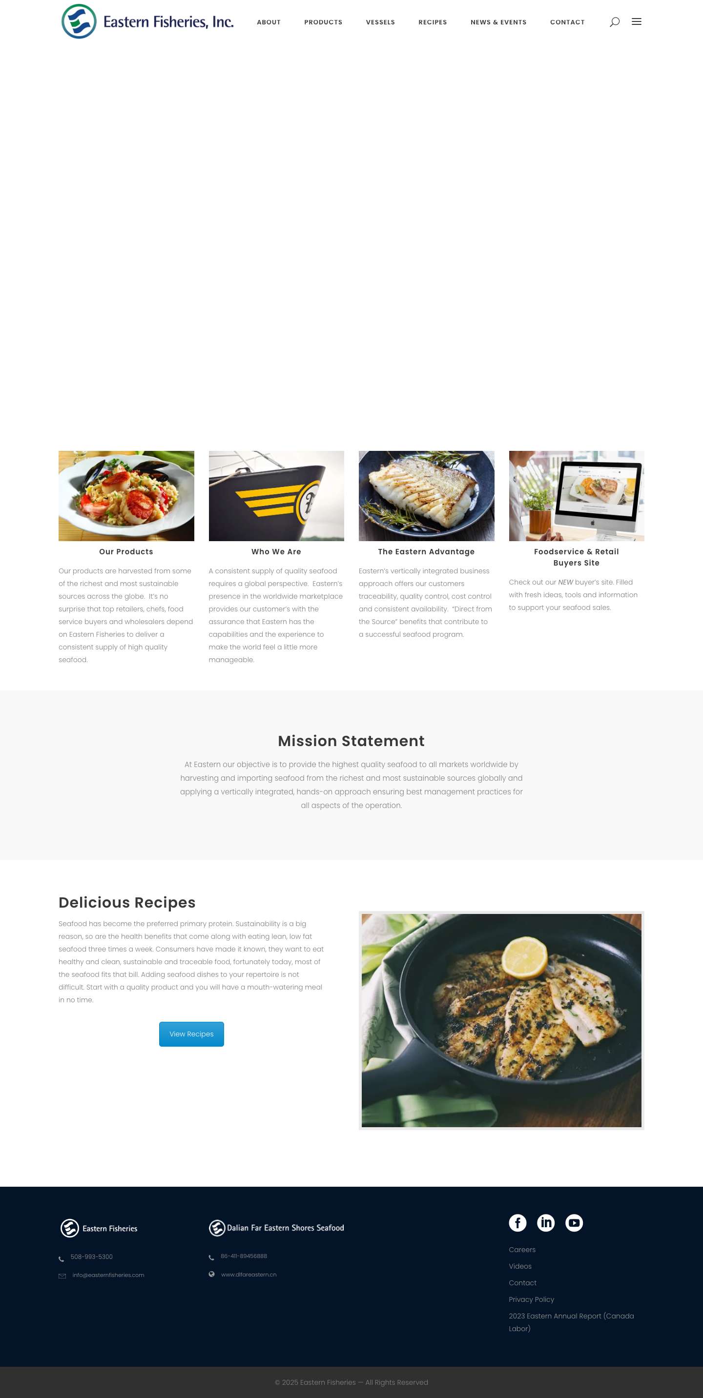 Eastern Fisheries, Inc. - Full Screenshot