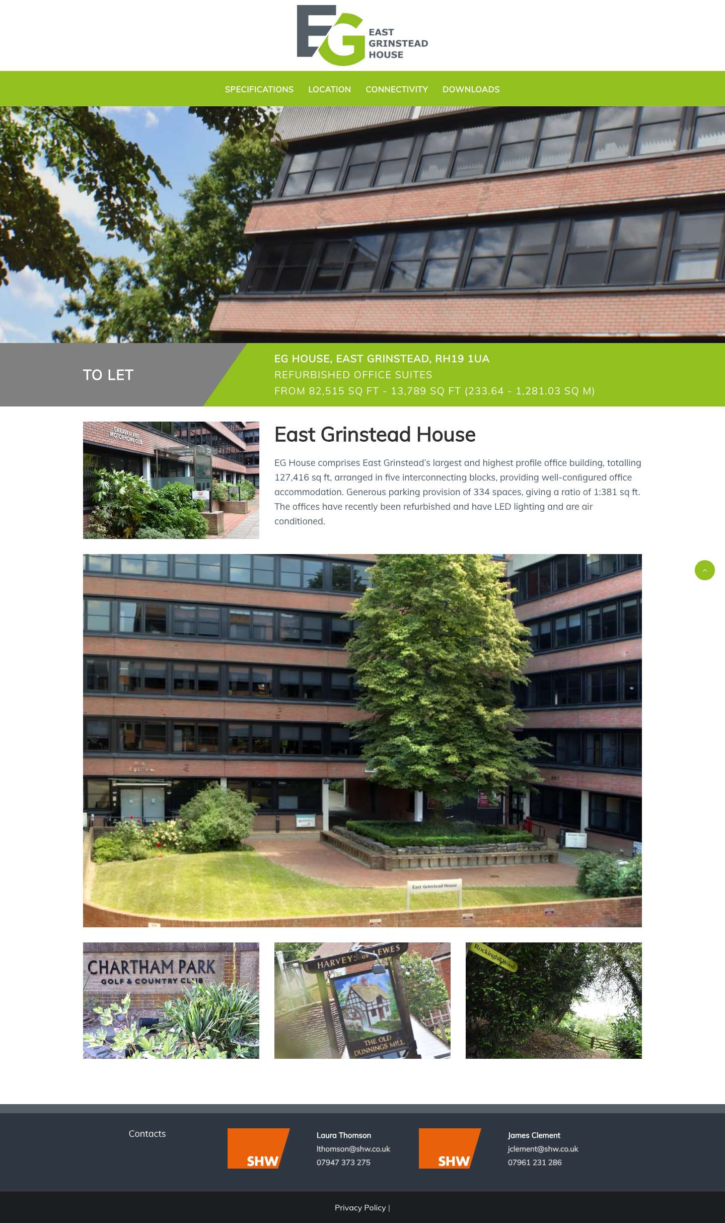 Office suites in the heart of East Grinstead | East Grinstead House - Full Screenshot