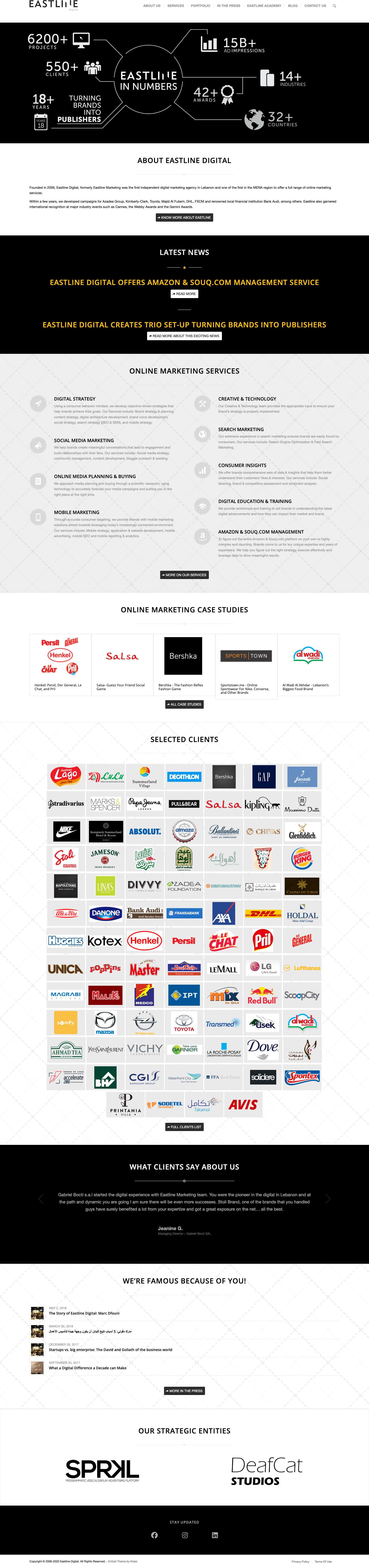 Eastline Digital - Full Screenshot