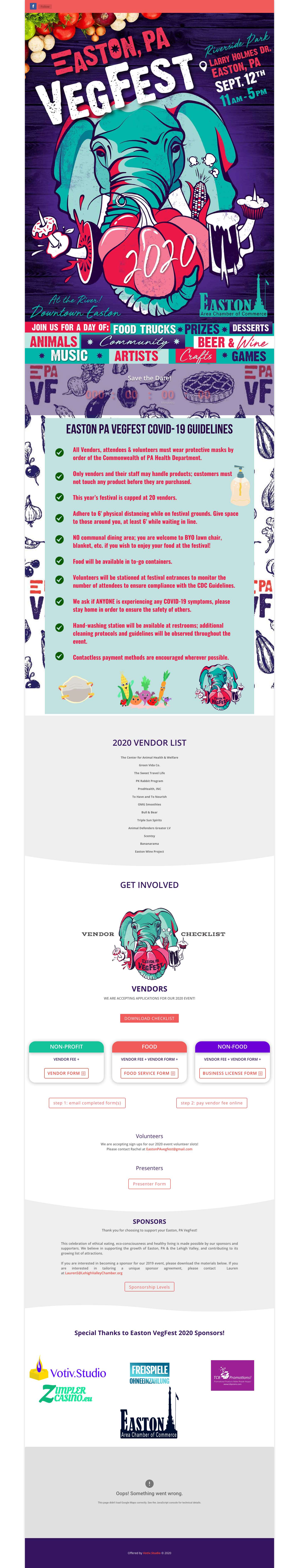 Easton VegFest | A Food and Drink Harvest Festival - Full Screenshot