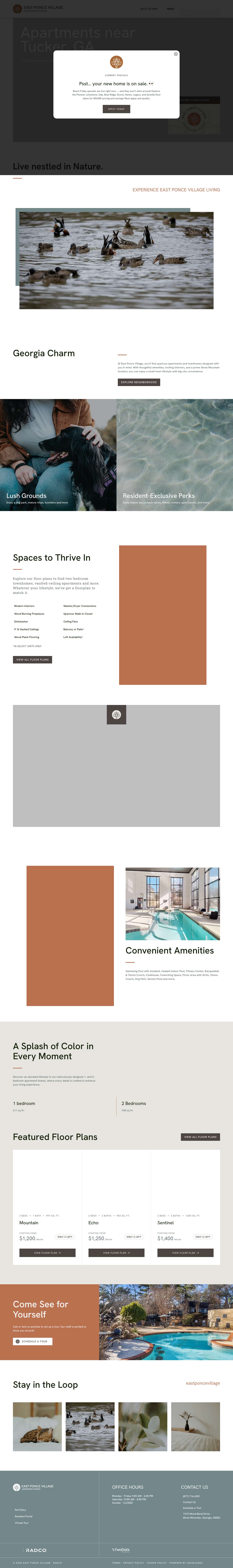 Apartments Near Tucker, GA – East Ponce Village - Full Screenshot