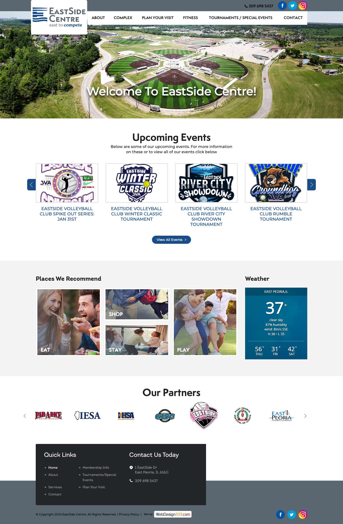 Home - EastSide Centre - Full Screenshot