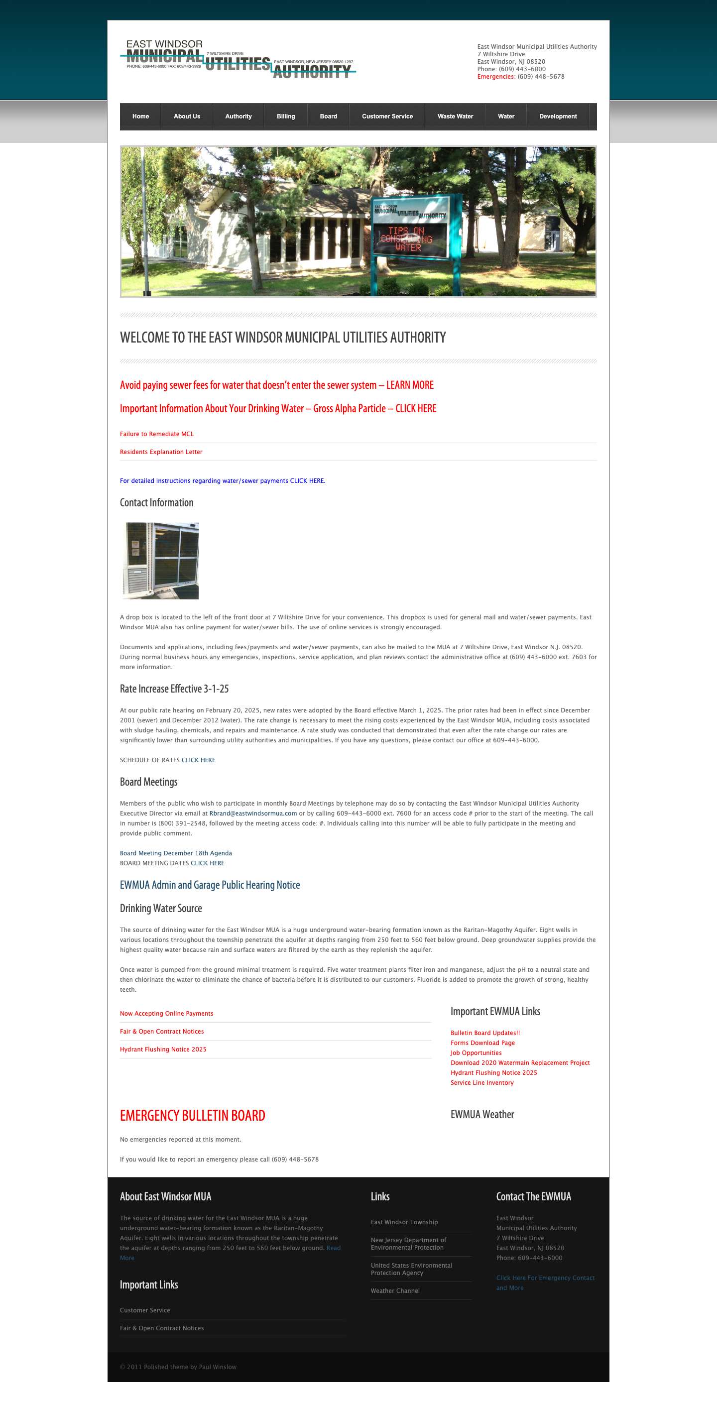 East Windsor MUA - Full Screenshot