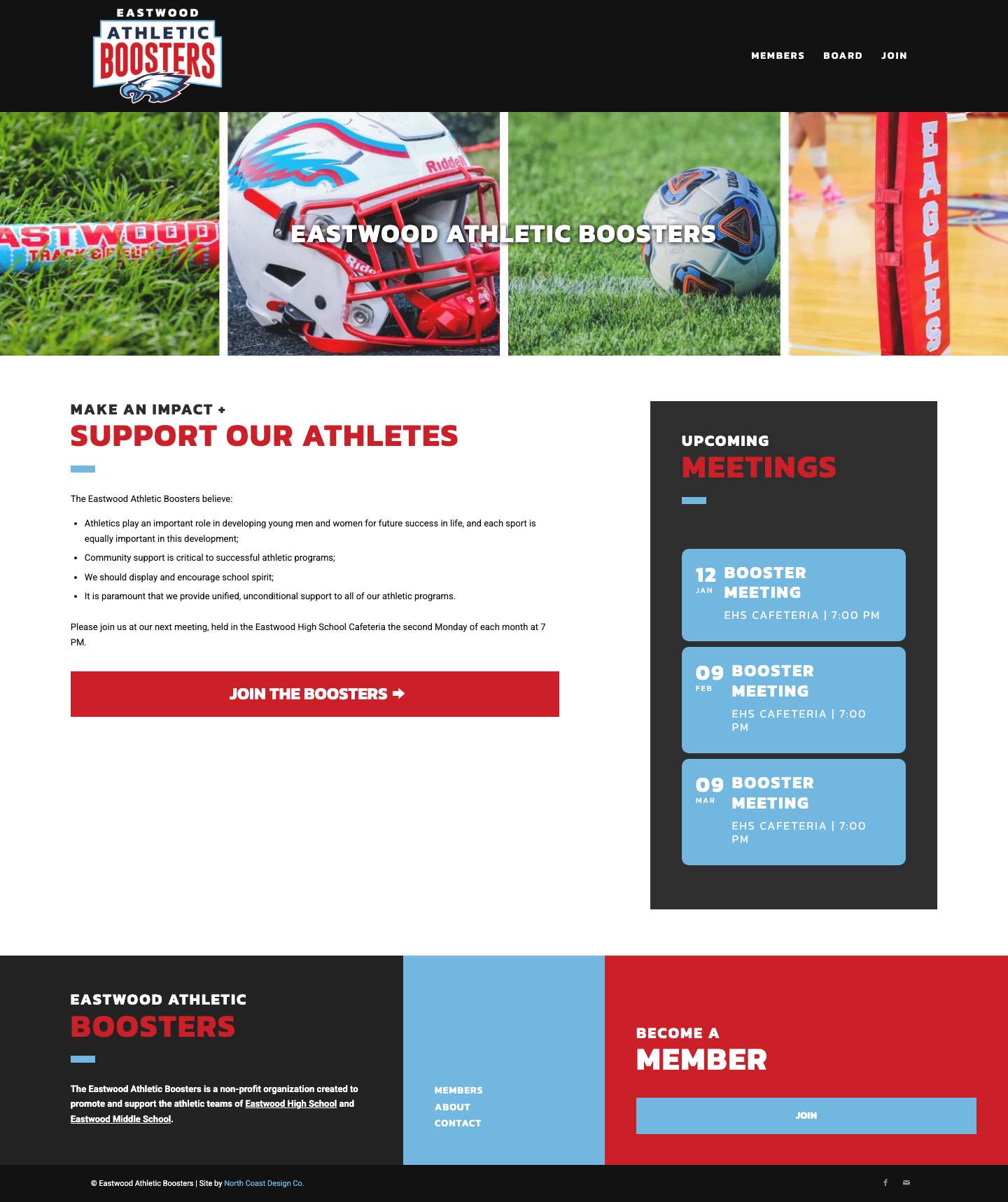 Home - Eastwood Athletic Boosters - Full Screenshot