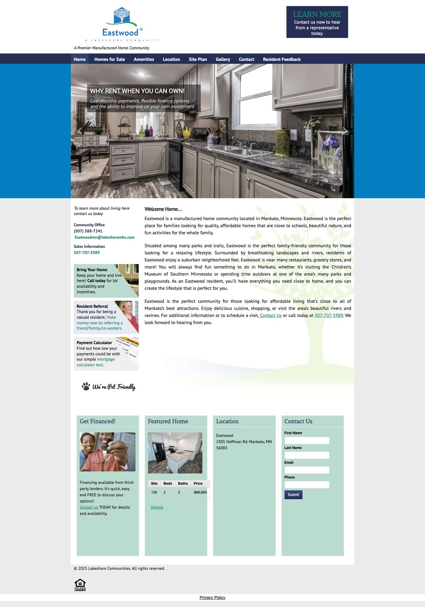 Home - EastwoodAPI Feed - Full Screenshot