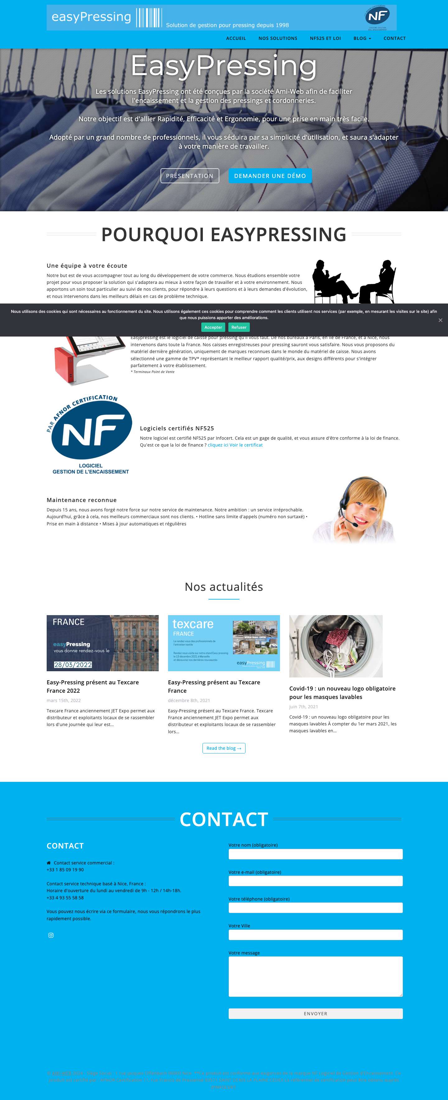 EasyPressing – Logiciel Pour Pressing - Full Screenshot