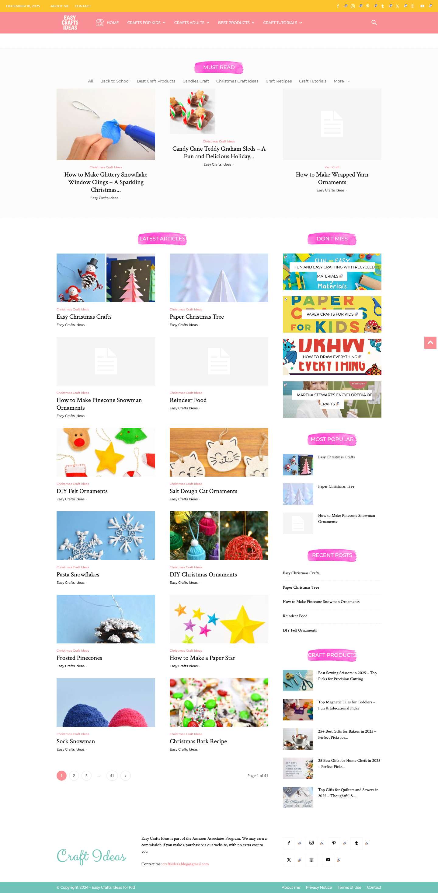 Craft Ideas - Easy Crafts Ideas for Kid - Full Screenshot