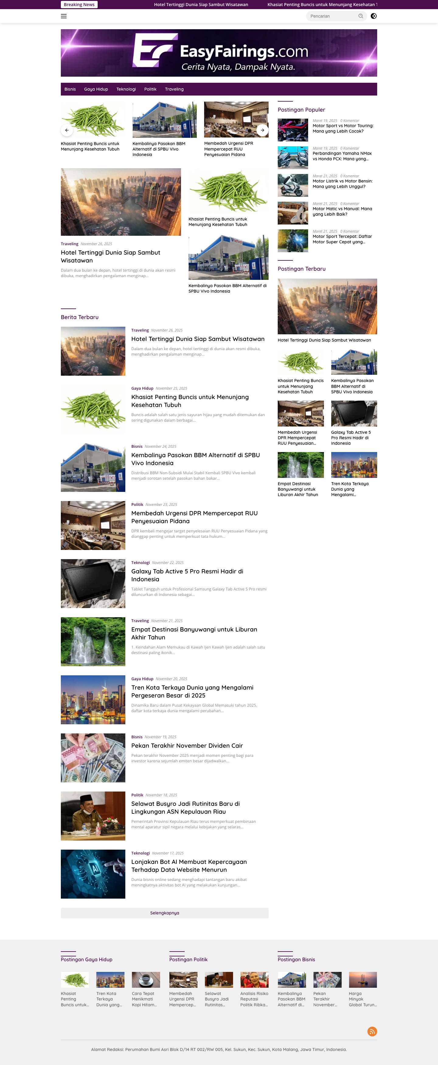 Motorsport - Informasi Seputar Motor dan Sparepart - Full Screenshot