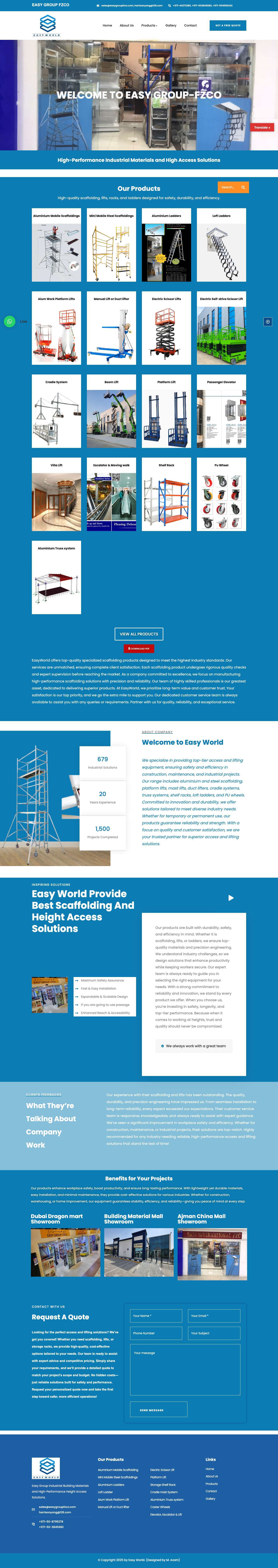 Easy Group FZCO – United Arab Emirates - Full Screenshot