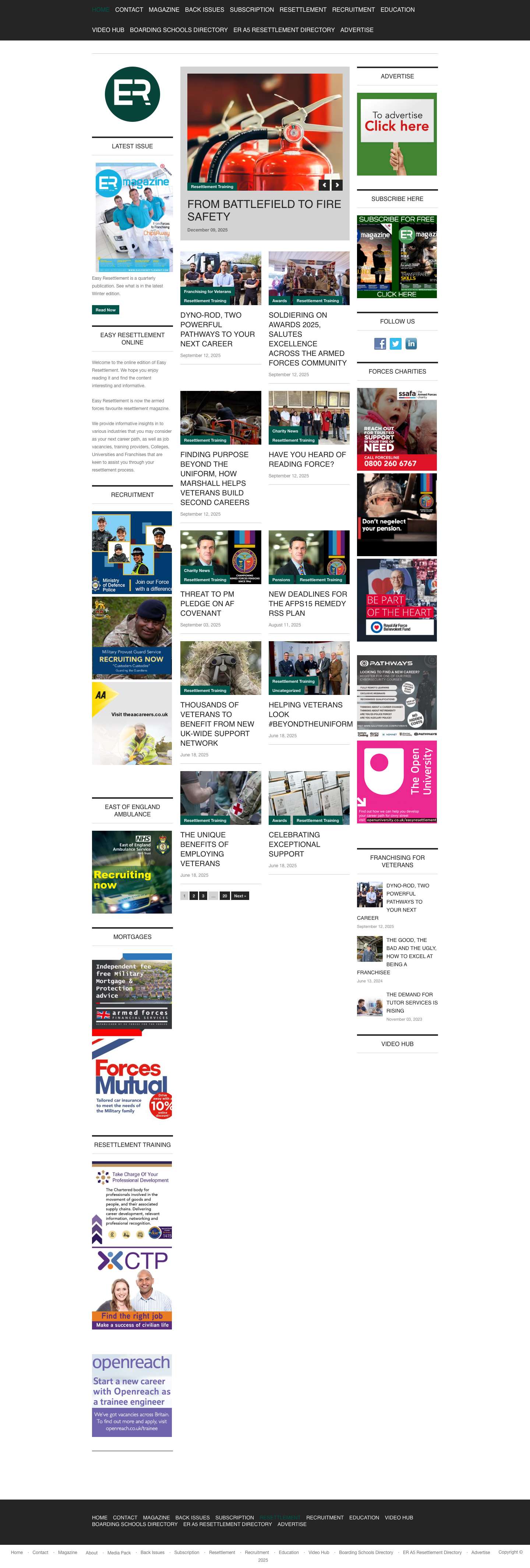 Easy Resettlement Magazine | A magazine for The Armed Forces Resettlement - Full Screenshot