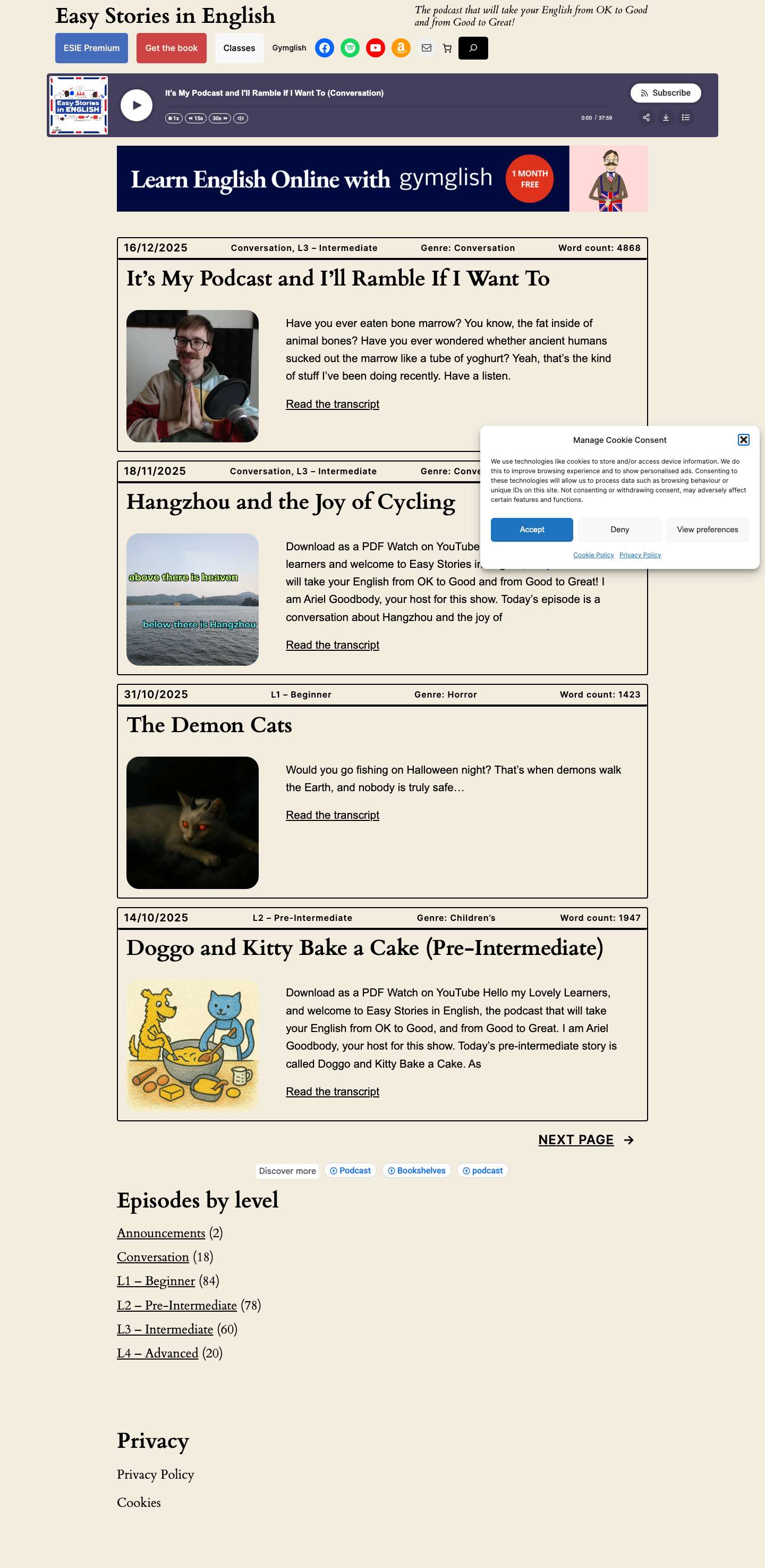 Easy Stories in English | Learn English the natural way - Full Screenshot