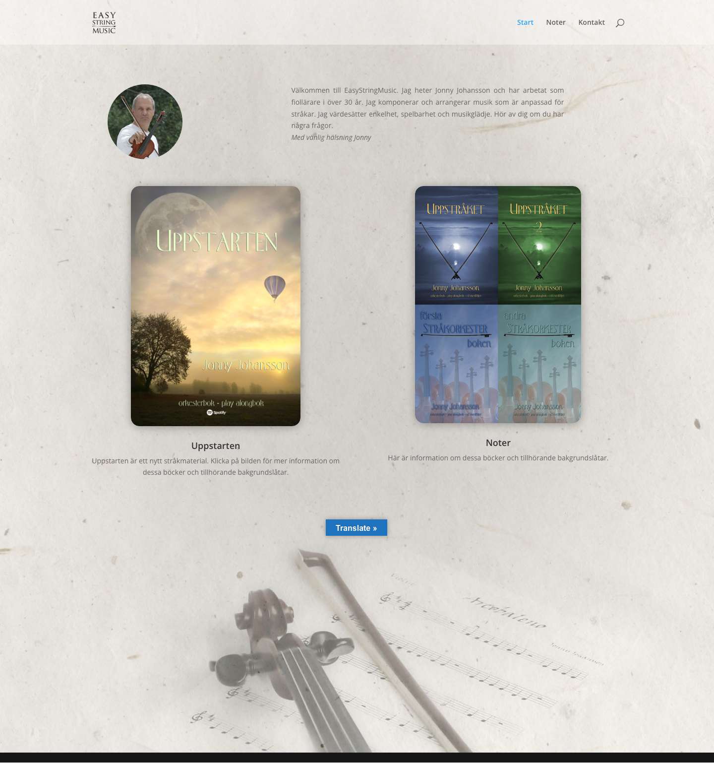 Home - easystringmusic.com - Full Screenshot