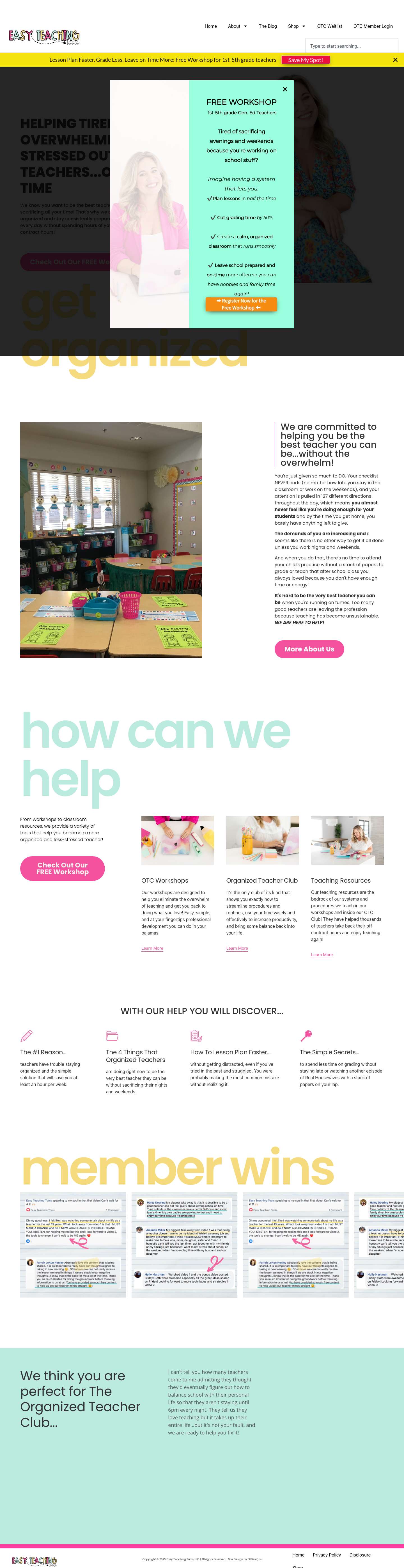 2025 Home - Easy Teaching Tools - Full Screenshot